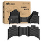 Nilight TPE Floor Mats for Dodge Ram 1500 2500 3500 Bench Seat Crew Cab 2013 2014 2015 2016 2017 2018 & Ram 1500 Classic 2019 2020 2021 2022 2023 2024 All Weather Custom Fit Heavy Duty Floor Liners - color: 2013-2018 Dodge Ram Crew Cab|Bench Seat