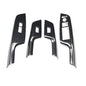 for Honda Civic 2012 2013 2014 2015 Carbon Fiber Style ABS Door Window Lift Buttons Cover Trim, Brake Handle Handbrake Cover, Air Condition Panel Cover Trim (Door Window Lift Panel Trim) - style: Door Window Lift Panel trim
