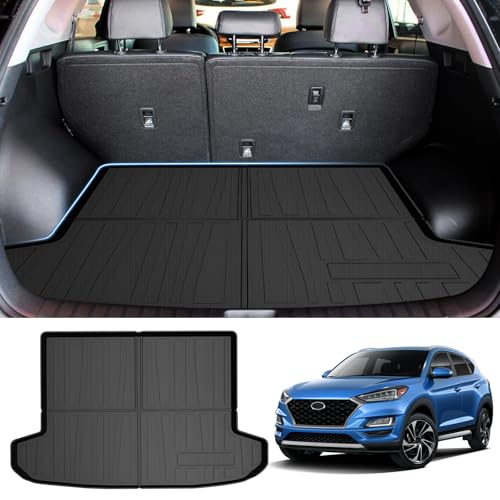 Powerty Trunk Mat for 2016-2020 2021 Hyundai Tucson Accessories Cargo Mats TPO All Weather Cargo Liner Heavy-Duty Trunk Liners (Not fit Hyundai Tucson NX4) - size: Cargo Mat｜For｜16-21｜Hyundai Tucson