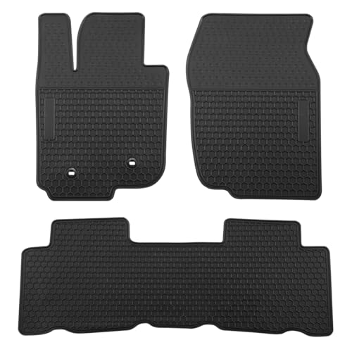 Car Floor Mats Custom Fit for Toyota RAV4 2006-2012 Black Rubber All Weather Protection Auto Floor Liners Heavy Duty Odorless - color: All Black, size: 2006-2012 RAV4