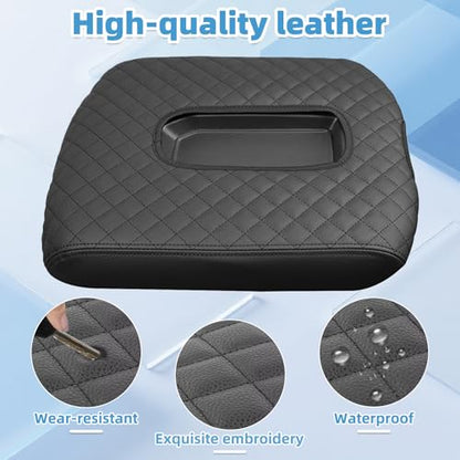 Center Console Armrest Cover Compatible with Chevy Chevrolet Silverado & GMC Sierra 1500 2500 3500 HD 2019 2020 2021 2022 2023 2024 2025 Protector Interior Accessories(for Jump Seat Console) - size: Compatible with Silverado 2019-2025