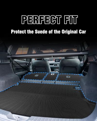 Cargo Liner Compatible with 2023-2025 Mazda CX-5 Trunk Mat Cargo Mat Back Seat Cover Protector Dog Liner Pet Mat Cargo Trunk Liner(Backrest Mats+Trunk Mat) (for CX-5) - size: FOR CX-5 2023-2025