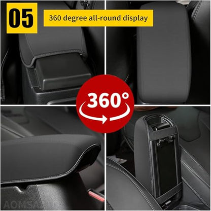 AOMSAZTO Armrest Covers for 2010-2014 Honda Crosstour Cloth Fabric - color: black-1