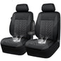 CAR PASS Neoprene Waterproof Seat Covers Two Front, Wetsuit Car Seat Covers 2pcs Universal Fit for Vans, Truck, SUV, 3D Tyre Embossed Seat Covers Anti Slip with Armrests, Aibag Compatible(Black Gray) - color: Black and Charcoal Neoprene, size: Two Front