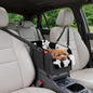 Center Console Small Dog Car Seat - Portable Pet Cat Puppy Booster Armrest Carseat Up to 11lbs, Anti-Collapse Comfort Car Travel with Washable Fluffy Cushion and Pillow, Milk Cow