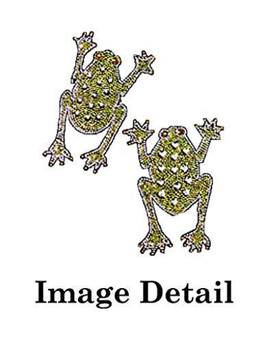 ALLBrand Universal Fit FrontRear 4-Piece Full Set Crystal Bling Rhinestone Design Studded Carpet Car SUV Truck Floor Mats (Love Frog-Black), Medium, KAM - color: Love Frog-Black