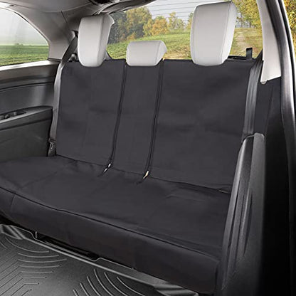 Big Ant Black Waterproof Rear Bench Car Neoprene Padded Back Seat Cover for Cars, Car Seat Covers for Kids Dogs, Universal Fit for Auto Truck Van SUV