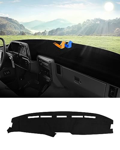 Autorder Dashboard Cover Mat for 1987 1988 1989 1990 1991 Ford F150 F250 F350 Bronco Accessories Dash Cover Dash Mat Glare UV Rays Dashboard Protector - size: 1987-1991 F150 F250 F350