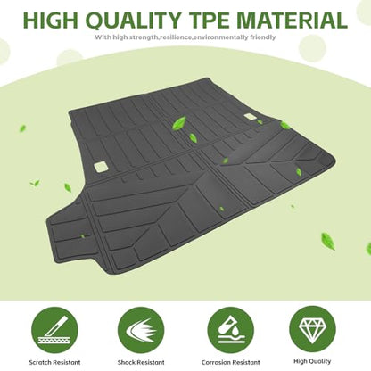 Trunk Mat for 2025 2026 Toyota 4Runner 5 Seats Gas, Rear Cargo Mat All Weather TPE Protector Trunk Liner Accessories(Not for Hybrid EV/i-Force MAX) - size: 5Seats-Trunk Mat