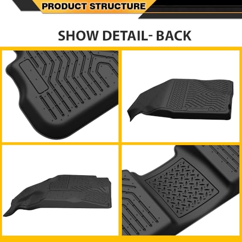 G-PLUS TPE Cargo Liners,Compatible with Toyota Corolla/Matrix 2009-2013 / Pontiac Vibe 2009-2010 Transmission Automatic FWD,Floor Liner Front & 2nd Row,All Weather Full Cover Protection - size: Fit Toyota Corolla 2009-2013 | 3PCS