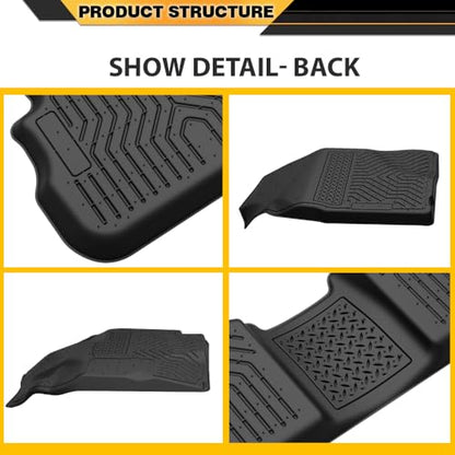 G-PLUS TPE Cargo Liners,Compatible with Toyota Corolla/Matrix 2009-2013 / Pontiac Vibe 2009-2010 Transmission Automatic FWD,Floor Liner Front & 2nd Row,All Weather Full Cover Protection - size: Fit Toyota Corolla 2009-2013 | 3PCS