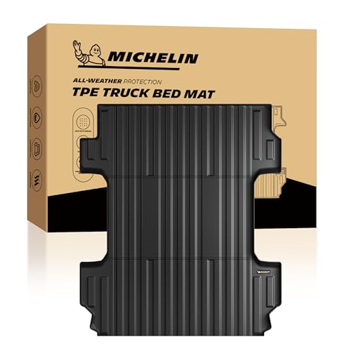 MICHELIN Truck Bed Mat for 2020-2026 Chevy Silverado/GMC Sierra 2500 3500 HD 6.8 FT / 82.2" Only (Not Fit Factory 5th Wheel Package), All-Weather Truck Bed Liner, Durable TPE Bedliner, Non-Slip - size: 2) Silverado/Sierra HD | 20-26 | 6.8 FT