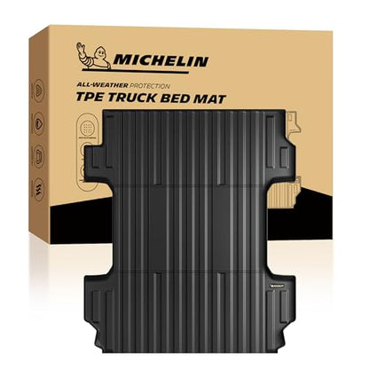 MICHELIN Truck Bed Mat for 2020-2026 Chevy Silverado/GMC Sierra 2500 3500 HD 6.8 FT / 82.2" Only (Not Fit Factory 5th Wheel Package), All-Weather Truck Bed Liner, Durable TPE Bedliner, Non-Slip - size: 2) Silverado/Sierra HD | 20-26 | 6.8 FT