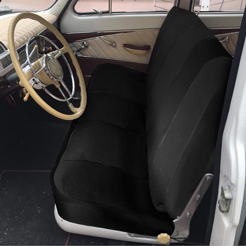 SAPUBK Custom-Fit Bench Seat Covers Replace for Chevy 1973-1999 C/K Series Full Size Classic Trucks Without Headrests, Sandwich Air Mesh Fabric Composite Soft Foam Lining Bench Seat Protector