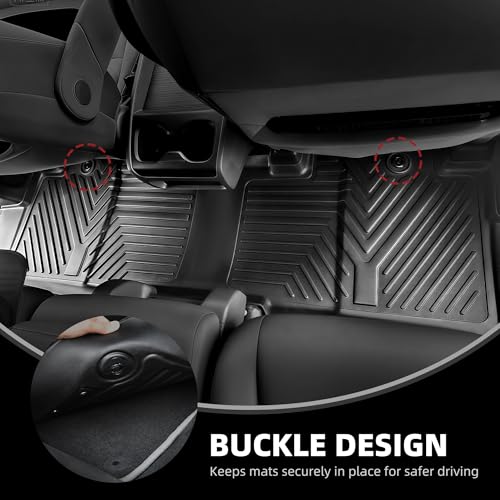 YITAMOTOR Floor Liner and Cargo Mats Fit for Honda Odyssey 2018-2026 Mini Passenger Van, All Weather TPE Car Floor Liners,Durable Anti-Slip Accessories, 1st & 2nd & 3rd Row & Cargo Liner, Black - style: 18-26 Honda Odyssey 1st &2nd &3rd &Cargo Liner