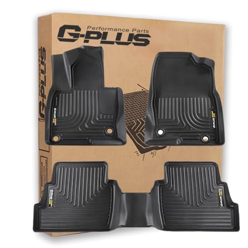 G-PLUS Floor Mats Cargo Liner Compatible with Mazda CX-5 CX5 2017-2025 Custom Fit All Weather Full Cover Protection 1st & 2nd Row Liner TPE Floor Liners Black - size: 2017-2025|Fit Mazda CX-5|3Pcs