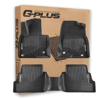 G-PLUS Floor Mats Cargo Liner Compatible with Mazda CX-5 CX5 2017-2025 Custom Fit All Weather Full Cover Protection 1st & 2nd Row Liner TPE Floor Liners Black - size: 2017-2025|Fit Mazda CX-5|3Pcs