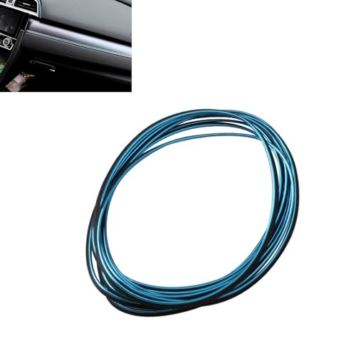 33FT Electroplated Car Interior Moulding Trim Strip, Flexible Decor Molding Door Panel Gap Trim Strip, Dashboard Pinstriping Filler Insert Strips with Tool, DIY Garnish for Cars SUVs (Blue) - color: Blue