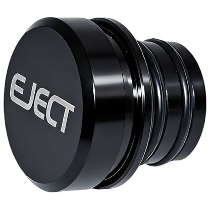 Cigarette Lighter Plug Cover Billet Aluminum Cigarette Lighter Plug, Fits All Vehicles with Standard 12 Volt Power Source Aluminum Dustproof Plug Billet Button Plugs (Black-Eject) - color: Black-eject