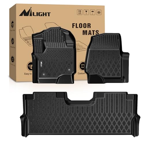Nilight TPE Floor Mats for Ford F250 F350 F450 F550 Super Duty Crew Cab Bucket Seat 2017 2018 2019 2020 2021 2022 2023 2024 2025 2026 All Weather Custom Fit Heavy Duty Floor Liners - color: 2017-2026 Ford F250 F350 F450|Crew Cab|Bucket Seat