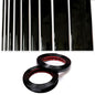 NANSH 16Ft Glossy Black Extra Thick Auto Molding Trim Universal Bumper Window Door Body Side Decorative Strip Scratch-Proof (Width: 1-3/16inch [30mm]) - size: Width: 1-3/16inch [30mm]
