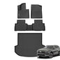 Car Floor Mats & Cargo Trunk Liners Compatible for Hyundai Santa Fe 2021 2022 2023 All-Weather TPE Rubber Mat Protection Black Accessories - style: 23|For Santa fe Gas|2021-2023|Set