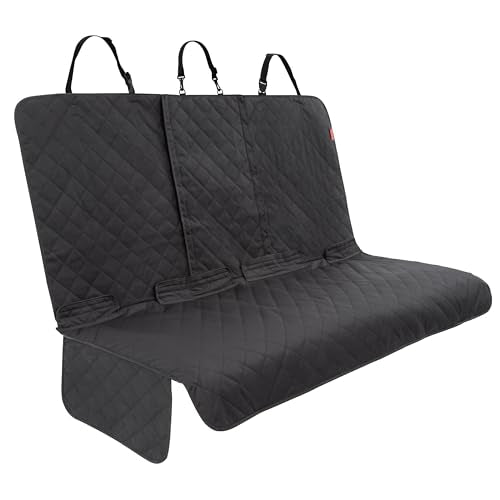 Lusso Gear Dog Car Seat Cover - Waterproof Non-Slip Car Back Seat Protector - Rear Car Seat Cover for Dogs - Universal Fit for Sedans Trucks SUVs - Scratchproof Backseat Car Cover - Machine Washable - color: - Premium Edition - Black