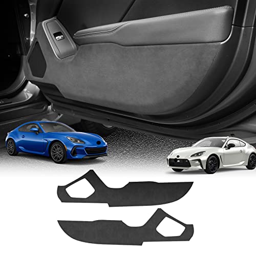 Car Door Anti Kick Pad for Toyota GR86 Subaru BRZ 2021 2022 2023 2024 2025 Italian Suede Protective Stickers Interior Decals Accessories Self-Adhesive Side Edge Protection Mats Cover