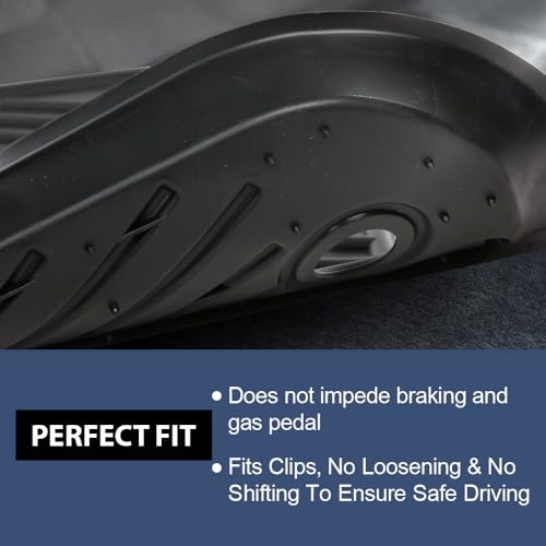 PIT66 Floor Mats Cargo Liners Compatible with Tesla Model 3 2017-2023 Sept Old Style, NOT Fit 2023.Oct-2026 new Model (Heavy Duty) TPE 3-Piece Premium, All Weather Floor Liners Black - size: Fit Tesla Model 3 2017-2023 | 3PCS