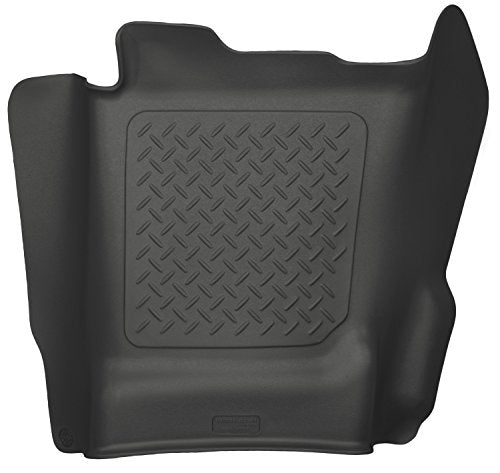 Husky Liners Weatherbeater Floor Mats | Fits 2014-2019 Chevrolet Silverado & GMC Sierra 1500, 2019 LD; 2015-2019 Silverado/Sierra 2500/3500 Double & Crew CAB | Center Hump, 1-pc Black - 83231 - color: Black, size: Center Hump Floor Mat, style: Crew/Double