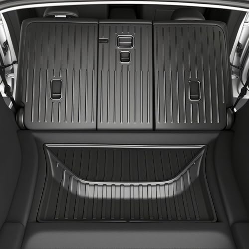 SUPER LINER 2025 2026 Tesla Model Y Juniper Floor Mats & Accessories & Extra-Thick TPE Cargo Liners CabinProtect™ for 5-Seater | All-Weather Pet & Child-Friendly System(Not for Standard)