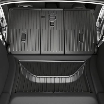 SUPER LINER 2025 2026 Tesla Model Y Juniper Floor Mats & Accessories & Extra-Thick TPE Cargo Liners CabinProtect™ for 5-Seater | All-Weather Pet & Child-Friendly System(Not for Standard)
