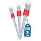 Chemical Guys All in the Details Interior Detailing Brush Set - 3-Piece Soft & Durable Car Detailing Brushes for Vents, Consoles, Buttons, Trim & Hard-to-Reach Areas in Cars, Trucks, SUVs & RVs - style: Interior Brushes