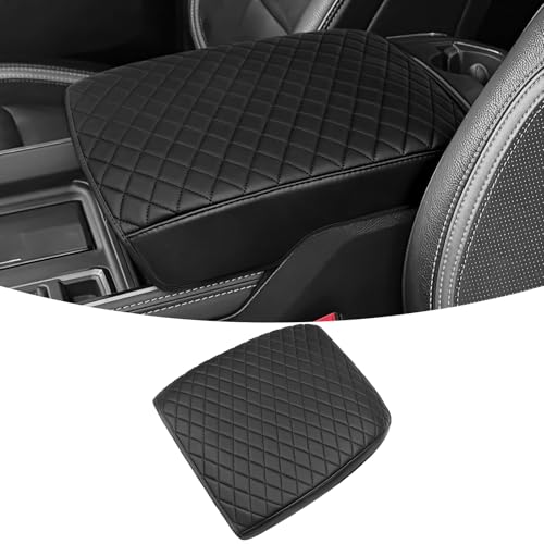 ZZEQYG Center Console Cover for Dodge RAM 1500 2500 3500 2019-2025 2026 Accessories Center Console Cover Armrest Box Cover Leather Auto Armrest Cover Protector (Fits Bucket Seat Console Only) - color: For RAM 1500 2019-2026(Bucket Seat)