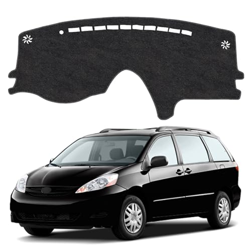 Dash Cover Mat for Toyota Sienna 2004 2005 2006 2007 2008 2009 2010 Non-Slip Dashboard Cover Mat Sunshade UV Rays Protector Interior Accessories - size: Sienna 2004-2010
