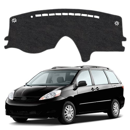 Dash Cover Mat for Toyota Sienna 2004 2005 2006 2007 2008 2009 2010 Non-Slip Dashboard Cover Mat Sunshade UV Rays Protector Interior Accessories - size: Sienna 2004-2010