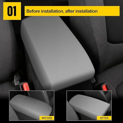 Armrest Console Covers for 2019-2024 Nissan Altima Light Gray - color: Gray 19-24