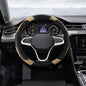 Car Steering Wheel Cover, Steering Wheel Protector, Universal 14.5-15 Inch Microfiber Leather Breathable Auto Steering Wheel Covers, Carbon Fiber Steering Wheel Cover for Women Men (Beige) - color: Beige