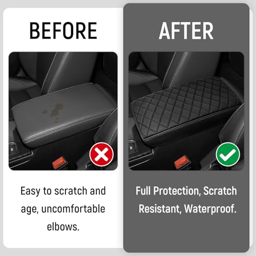 Center Console Armrest Cover Compatible with Honda 2022-2025 2026 Civic Sport Hatchback Accessories Leather Material Center Console Liner Protection - color: for Honda 2022-2026 Civic