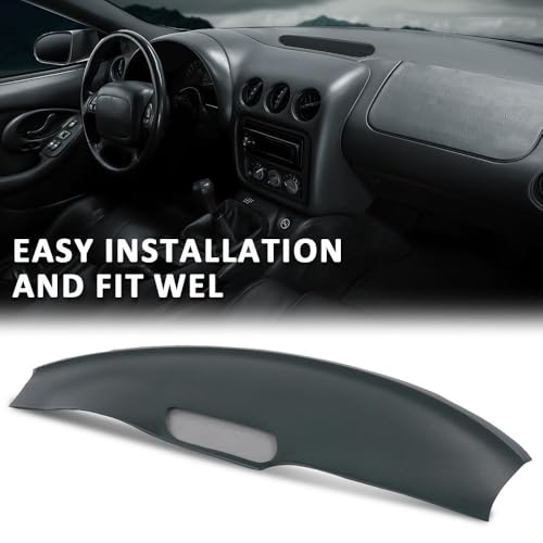 ALLGOOD Dash Cover Compatible with Pontiac Firebird 1993-1996, Dashboard Cover Dash Bezel Trim, Dark Gray
