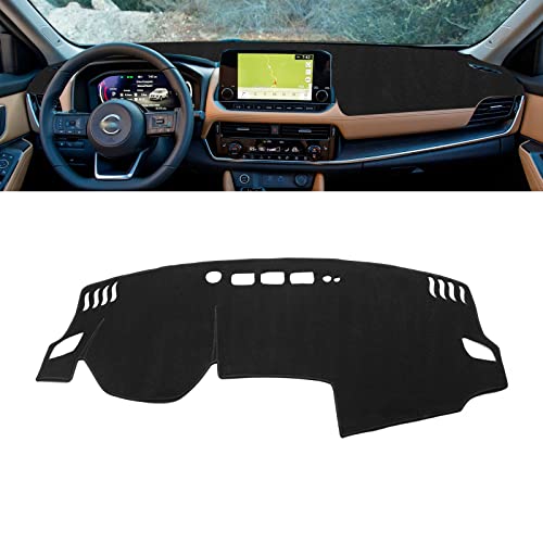 x xotic tech Center Console Dashboard Mat Pre-Cut Non-Slip Sunshield Sun Glare Protector Dash Carpet Pad Black Cover Compatible with Nissan Rogue 2021 2022 2023 2024 2025 2026 - color: Compatible with Nissan Rogue 2021-2026