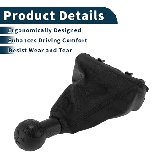 Manual Transmission Gear Shift Knob Handle for Chevy Sail 2009-2015 Shift Gear Lever Knob Gearstick Gaiter Boot Cover Plastic