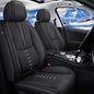 Seat Covers Fit for Hyundai Sonata 2007-2024 2025 2026 Full Set Seat Covers Breathable 3D Lumbar Support Faux Leather Protector Car Seat Covers (Black Line)