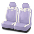 PIC AUTO Car Seat Covers, Cute Rabbit Premium Purple Leather Seat Covers, Universal Fit Front Seat Covers for Cars, Trucks, SUVs, Soft & Wear-Resistant Auto Interior Protection with Airbag-Compatible - color: Purple
