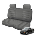 Truck Seat Cover Compatible with 1995-2004 Toyota Tacoma Front Bench Seat with Molded Headrest and Small Notched Cushion, Knitted Fabric - color: Charcoal