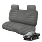 Truck Seat Cover Compatible with 1995-2004 Toyota Tacoma Front Bench Seat with Molded Headrest and Small Notched Cushion, Knitted Fabric - color: Charcoal