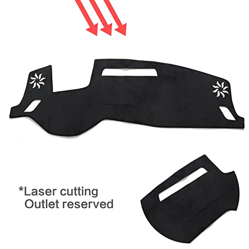 smabee Car Dash Cover Mat for Mitsubishi Outlander PHEV 2026 2025 2024 2023 (with HUD) Dashboard Cover Flannel Material Sun Shade Pad Car Sunscreen Pad Sun Protection Pad 2025 Outlander Accessories