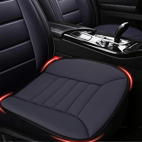 MYFAMIREA 2PCS Car Seat Cushion Pad 1.2" Thick Comfort Seat Protector for Car Driver Seat Office Chair Home Use Memory Foam Seat Cushion with Non Slip Bottom, 20'' x 18.5'', Dark Gray - color: Dark Gray, size: 2 PCS