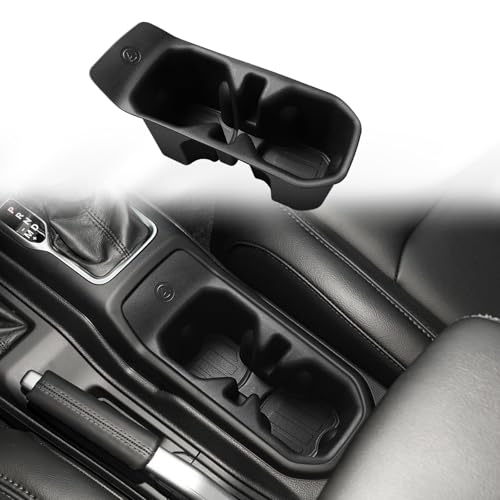 Muslogy Center Console Cup Holder Inserts Compatible with 2018-2024 2025 Jeep Wrangler(JL/JLU) & Gladiator(JT) Accessories Middle Console Drink Holder TPE Organizer Non-Slip Drink Stopper - size: 2018-2025 Wrangler JL JLU & Gladiator JT