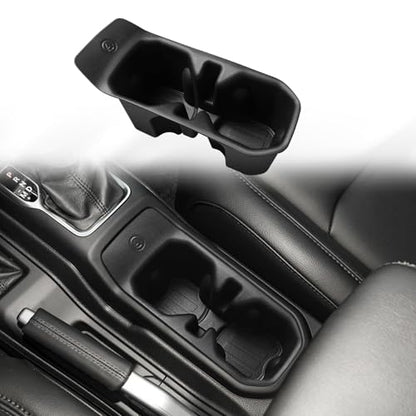 Muslogy Center Console Cup Holder Inserts Compatible with 2018-2024 2025 Jeep Wrangler(JL/JLU) & Gladiator(JT) Accessories Middle Console Drink Holder TPE Organizer Non-Slip Drink Stopper - size: 2018-2025 Wrangler JL JLU & Gladiator JT